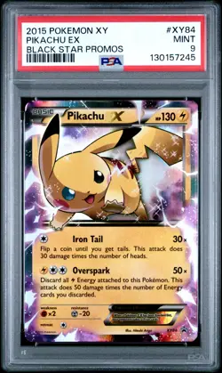 2015 POKEMON XY BLACK STAR PROMOS PIKACHU EX #XY84 PSA 9 MINT #130157245 - Image 1