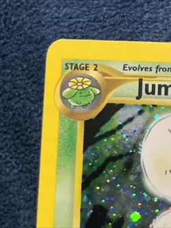 Jumpluff 7/111 Neo Genesis Holo Pokemon TCG SET BREAK Printer Hickey Error - Image 2