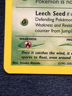 Jumpluff 7/111 Neo Genesis Holo Pokemon TCG SET BREAK Printer Hickey Error - Image 5