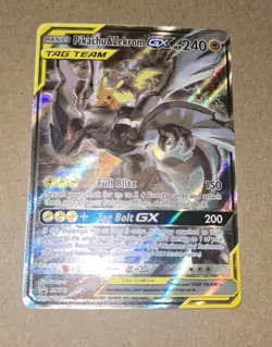 NEAR MINT - Pikachu & Zekrom GX TAG TEAM Promo SM168 Pokemon Full Art - Image 1