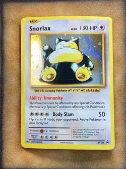 Pokemon Snorlax XY179 Black Star Promo Holo MP - Image 1