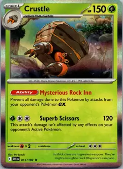 Crustle 012/182 - SV10: Destined Rivals Pokemon TCG NM Holofoil - Image 1