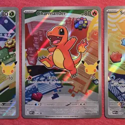 Pokemon First Partner Kanto Set: Bulbasaur Squirtle Charmander - NM - Image 3