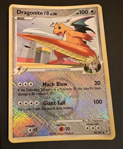 Dragonite FB Pokemon Supreme Victors, Crosshatch Holo League Promo # 56/147 - Image 1