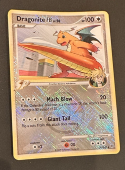 Dragonite FB Pokemon Supreme Victors, Crosshatch Holo League Promo # 56/147 - Image 3