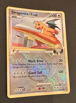 Dragonite FB Pokemon Supreme Victors, Crosshatch Holo League Promo # 56/147 - Image 4