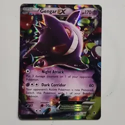 Pokemon Gengar EX Ultra Rare Holo 34/119 XY - Phantom Forces - Psychic - Image 1