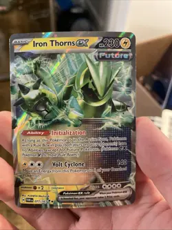 Pokemon TCG Iron Thorns ex Scarlet & Violet #77 Double Rare - Image 1
