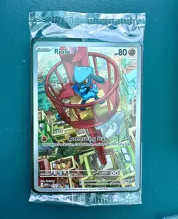 Riolu Full Art, Pokemon SEALED, Mega Evolution, Black Star Promo Rare, MEP010 - Image 1