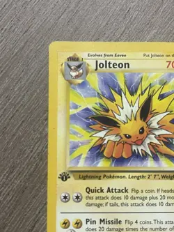 Pokemon: Jolteon 1st Edition #20/64 Jungle Rare Non-holo 1999 WOTC - LP - - Image 3