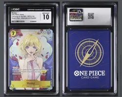 Bandai One Piece Carrying on His Will Stussy OP13-110 SR Alt Art Foil CGC 10 - Image 1