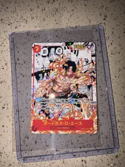 Bandai Portgas D. Ace OP02-013 One Piece CCG Holo ace mini manga - Image 1