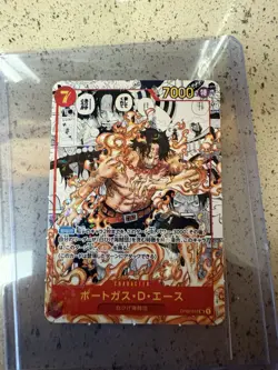Bandai Portgas D. Ace OP02-013 One Piece CCG Holo ace mini manga - Image 2