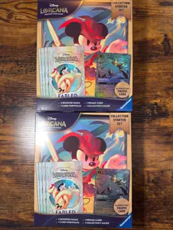 Disney Lorcana Fabled Collection Starter Set Glimmer Foil (New/Sealed) Lot of 2 - Image 1