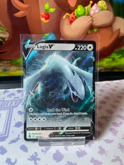 Lugia V - 138/195 - Silver Tempest - Pokemon TCG Card Double Rare NM Holo Ultra - Image 1