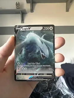 Lugia V - 138/195 - Silver Tempest - Pokemon TCG Card Double Rare NM Holo Ultra - Image 1