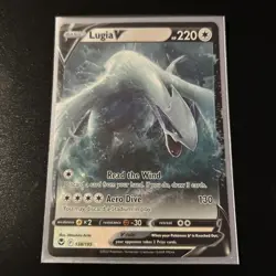 Pokemon TCG Lugia V 138/195 | Silver Tempest | Half Art | NM - Image 1