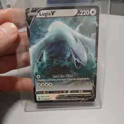 Pokemon TCG, Lugia V, 138/195, Sword & Shield, Silver Tempest, Holo, NM - Image 1