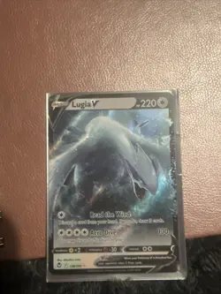 Pokemon Lugia v TCG Silver Tempest Holo Ultra Rare Card 138/195 NM/M Condition - Image 1