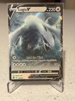 Pokemon TCG- Lugia v 138/195 - silver tempest - NM - Image 1