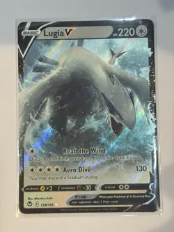 Pokemon TCG- Lugia v 138/195 - silver tempest - NM - Image 4