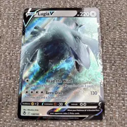 Pokemon TCG Lugia V Silver Tempest 138/195 Holo Ultra Rare NM Condition - Image 1