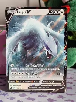 Pokemon TCG Lugia V Silver Tempest 138/195 Holo Ultra Rare NM Condition - Image 1
