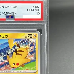 PSA 10 Pikachu 197/SV-P Gym Event WCS 2024 Promo Pokemon Card Japanese - Image 4
