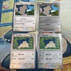 4 x Snorlax Pokemon Card Lot - Image 1