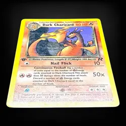 Dark Charizard 1st Edition 21/82 Team Rocket Non-Holo Pokemon Vintage WOTC - Image 5