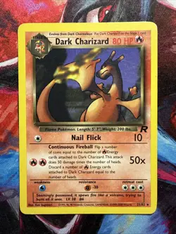 Pokemon Dark Charizard TCG Team Rocket 21/82 Non-Holo Rare Card - Image 1