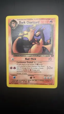 Dark Charizard 21/82 (Non-holo) — Light Play — Team Rocket — Rare Pokemon Card - Image 2