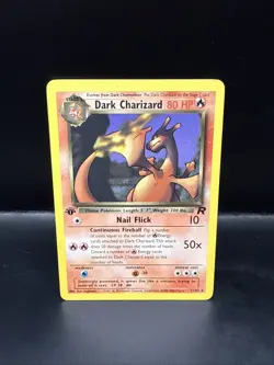 Pokemon - Dark Charizard 21/82 Team Rocket WOTC Non-Holo - 1st Edition - Image 3