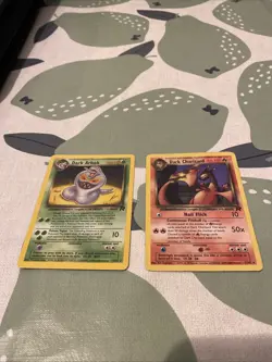 Pokemon TCG Team Rocket Dark Charizard 21/82 and Arbok 19/82 Non Holo Rare - Image 1