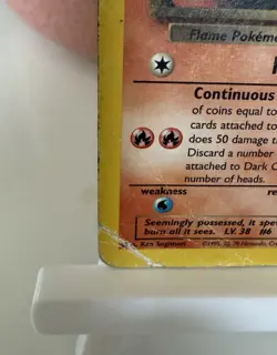 Pokemon TCG Dark Charizard 21/82 Non-Holo Rare Team Rocket 2000 - HP/Damaged - Image 2