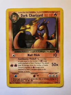 Pokemon TCG Dark Charizard 21/82 Non-Holo Rare Team Rocket 2000 - Image 1