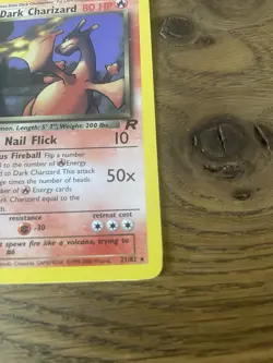 Pokemon TCG Dark Charizard 21/82 Rare Non Holo Team Rocket WOTC, Vintage - Image 3