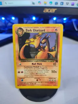 Pokemon TCG Dark Charizard 21/82 Non-Holo Rare Team Rocket 2000 - Image 1