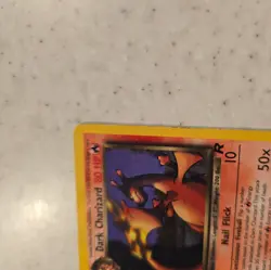 Dark Charizard 21/82 NON HOLO Pokemon Card WOTC Team Rocket Unlimited Rare - Image 3
