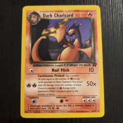 Dark Charizard 21/82 Rare Non Holo Team Rocket Pokemon Card - Image 1