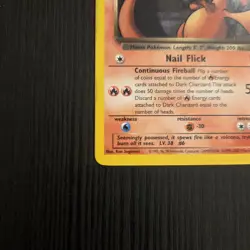 Dark Charizard 21/82 Rare Non Holo Team Rocket Pokemon Card - Image 4