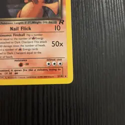 Dark Charizard 21/82 Rare Non Holo Team Rocket Pokemon Card - Image 5