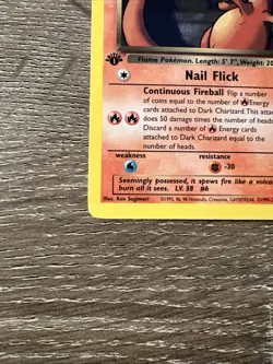 2000 Pokemon Team Rocket 1st Edition Dark Charizard #21/82 (Non Holo) - Image 3