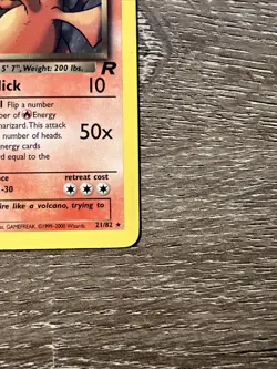 2000 Pokemon Team Rocket 1st Edition Dark Charizard #21/82 (Non Holo) - Image 4