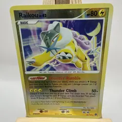 Pokemon TCG Raikou Reverse Holo Rare Card Secret Wonders Cosmos 16/132 MP - Image 1