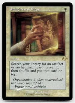 MTG Enlightened Tutor 263 (Retro Frame) Foil Dominaria Remastered NM - Image 1