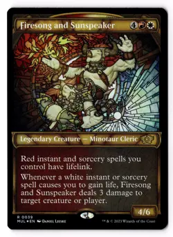 Firesong and Sunspeaker 39 March of the Machine: Multiverse Legends Foil NM - Image 1
