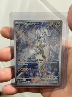 Pokemon N's Reshiram 167/159 Journey Together Illustration Rare Full Art Holo H… - Image 1