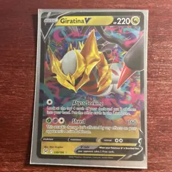 Pokemon TCG Giratina V 130/196 2022 Lost Origin Ultra Rare Card - LP Card - Image 1