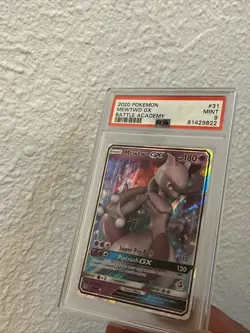 MEWTWO GX #31- POKEMON SUN & MOON HIDDEN FATES - PSA 9 - Image 3